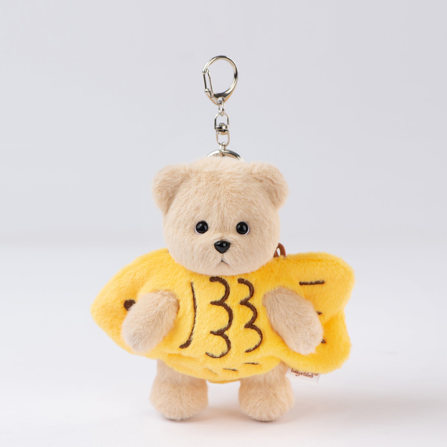 TEDDYTALES☆Lina Bear Signature Keyring TEDDY TALES LINA BEAR SIGNATURE MILK TEA KEYRING – LINE