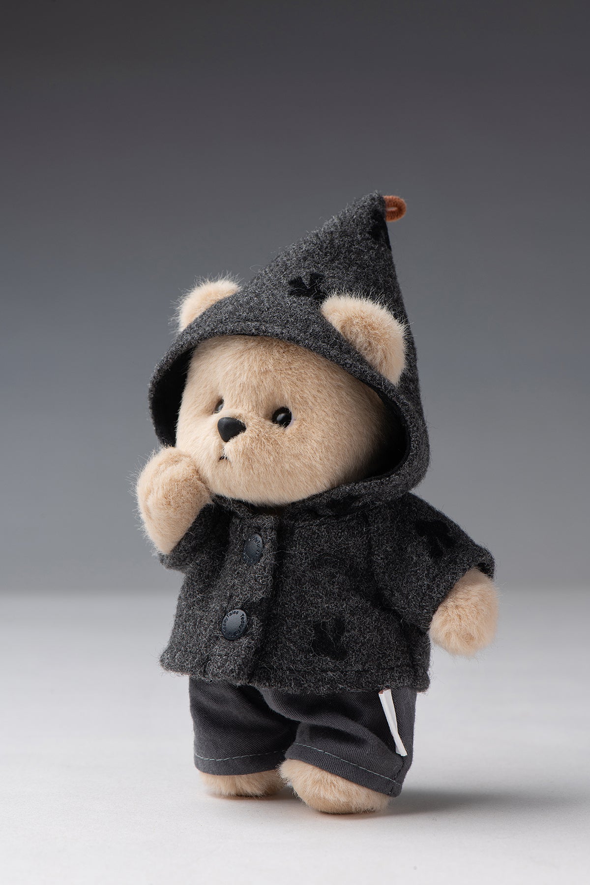 Lina Bear Pocket Series - La Côte de Lina Mist Veil Gray Suit (15CM)