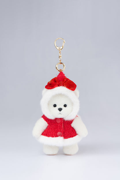 Lina Bear Pocket Series - Christmas Hood with Bow Suit (15CM)