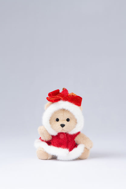 Lina Bear Pocket Series - Christmas Hood with Bow Suit (15CM)