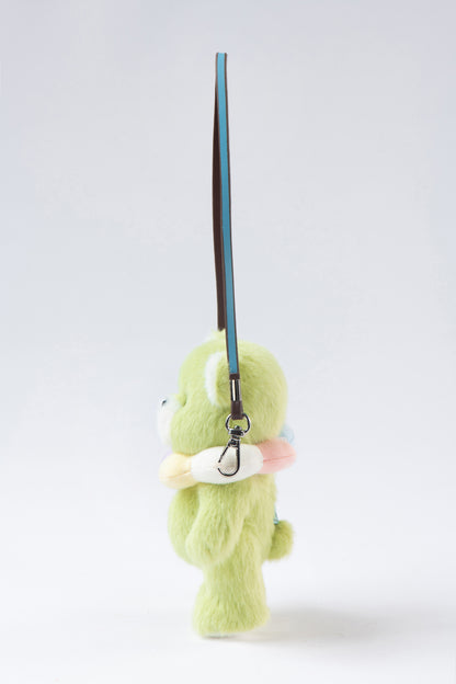 Lina Bear Pocket Series - Rainbow Flower in Green With Collar (15cm)