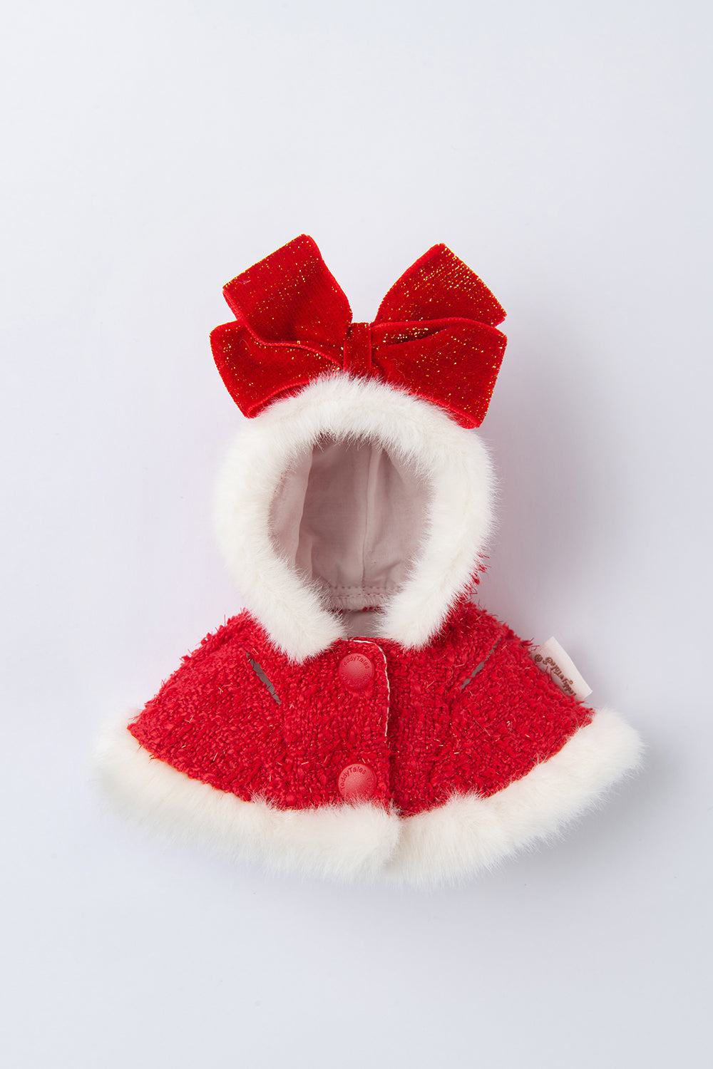 Lina Bear Pocket Series - Christmas Hood with Bow Suit (15CM)