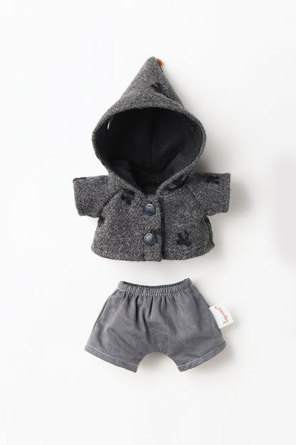 Lina Bear Pocket Series - La Côte de Lina Mist Veil Gray Suit (15CM)