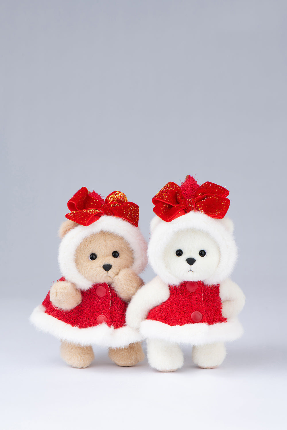 Lina Bear Pocket Series - Christmas Hood with Bow Suit (15CM)