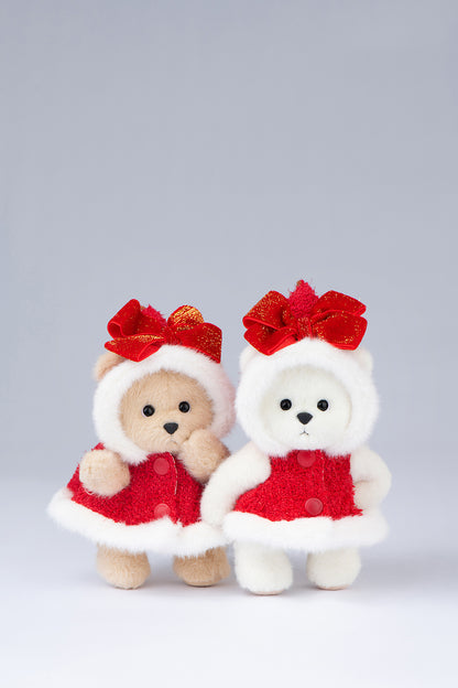 Lina Bear Pocket Series - Christmas Hood with Bow Suit (15CM)