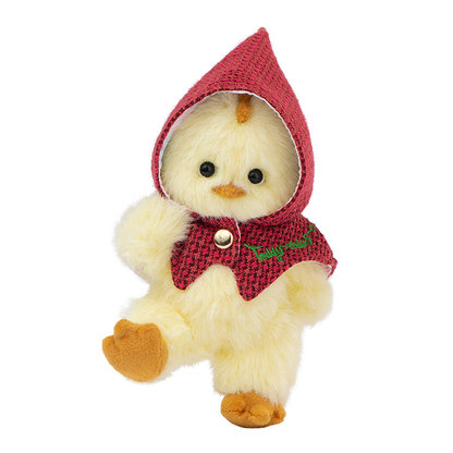 Lina Bear Pocket Series - Lina Chick Cream with Red Cloak Suit (12cm)