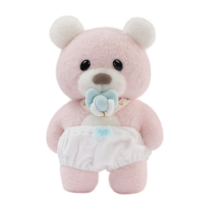 pink rainbow flower bear front view