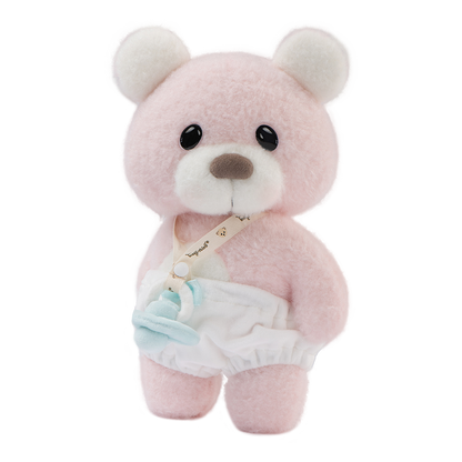 pink rainbow flower bear side view