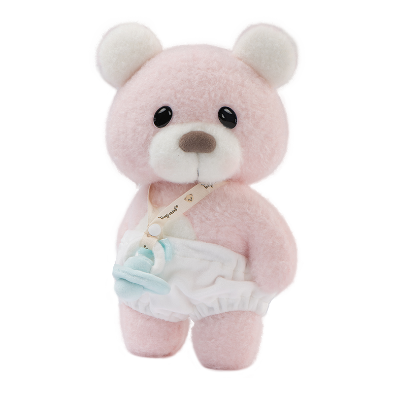 pink rainbow flower bear side view