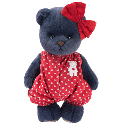 Sweet bear plush in red clothing