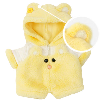 Marshmallow Bunny Hoodie-Set – passend für mittelgroße Bären